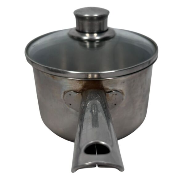 Kuhn Rikon Saucepan with Glass Lid Stainless Steel Cooking Pot Pan Switzerland - Picture 4 of 12